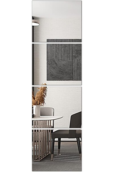 Delma Frameless Full-Length Mirror Tiles, 14×12 in, Set of 4