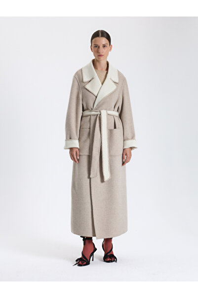 BAQA Cashmere Coat with Large Pockets
