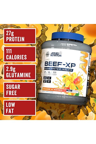 applied nutrition Beef XP - Clear Hydrolysed Protein Isolate (1.8 kg, Orange & Mango)