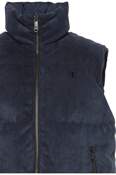 Calvin Klein SLVLSS REVERSIBLE CORDUROY PUFFE Mavi Erkek Yelek