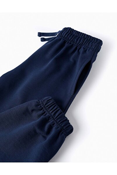 Ziddy Cotton Joggers for Girls, Dark Blue