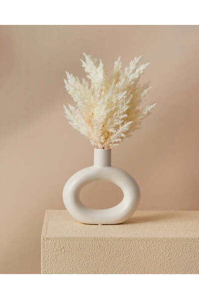 REDTAG White Pampas In Scandi Vase