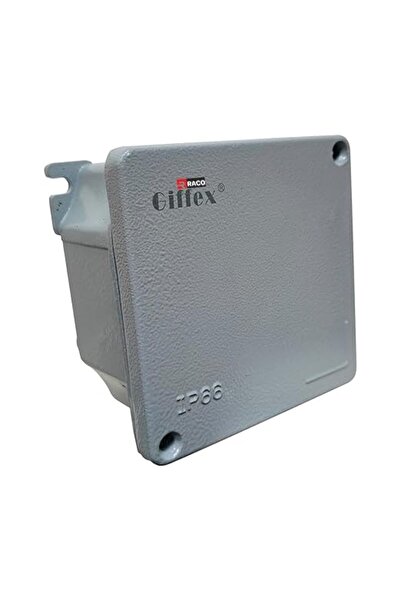 Raco Giffex Aluminium Junction Box, Weatherproof Metal Enclosure IP66 (88x80x40)