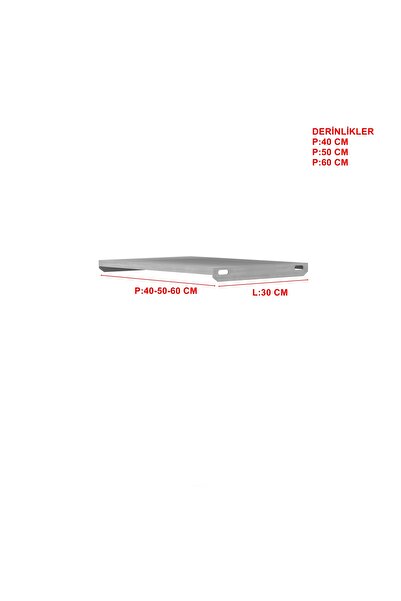 RafBurada 1 ADET DEPO RAFI HAFİF RACK TAVA Galvaniz-60x30 cm 0,70 mm
