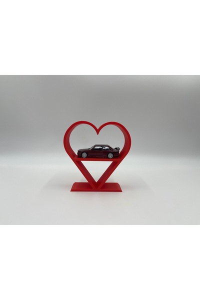 FMK HOBBY 1:64 Scale Car Stand Heart Design – Diecast Collectible Display and...