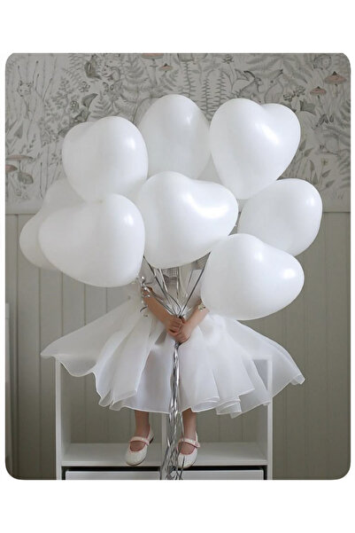 Çemrek Süs Parti بالون قلب من اللاتكس من كاليسان، 12 بوصة، 25 قطعة