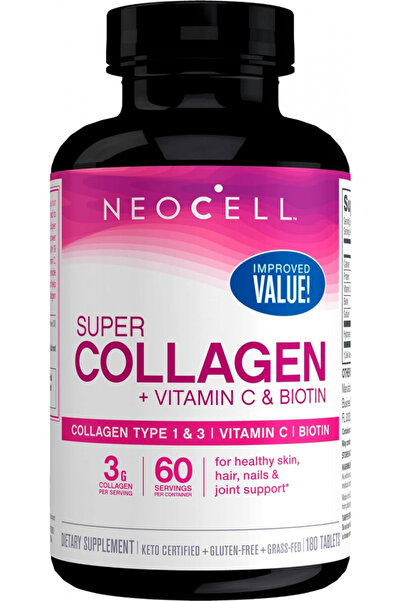 Neocell Super Collagen + Vitamin C + Biotin 180 Tablets