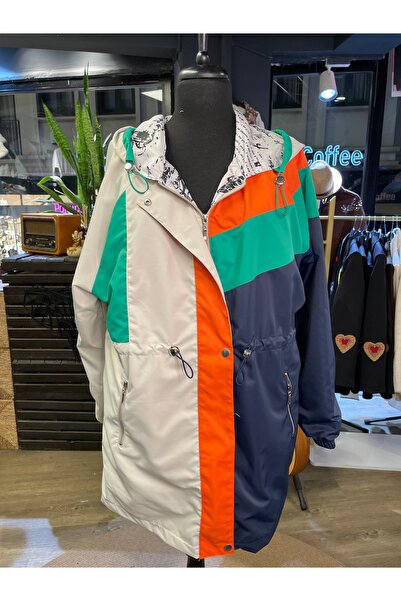 Veto Jeans Women's Casual Fit Long Sleeve Raincoat Jacket with Hat