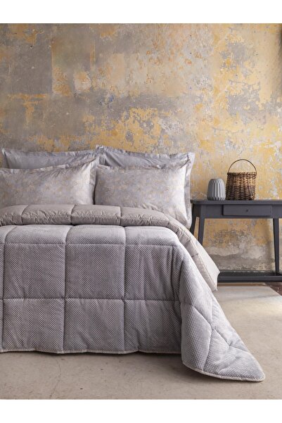 Apricitas HOME Çift Kişilik ELIS MAVİ SOFTLY Kadife Uyku Seti