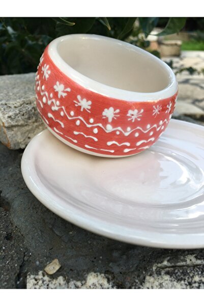 seramikanaz Handmade Ceramic Christmas Themed Coffee Cup