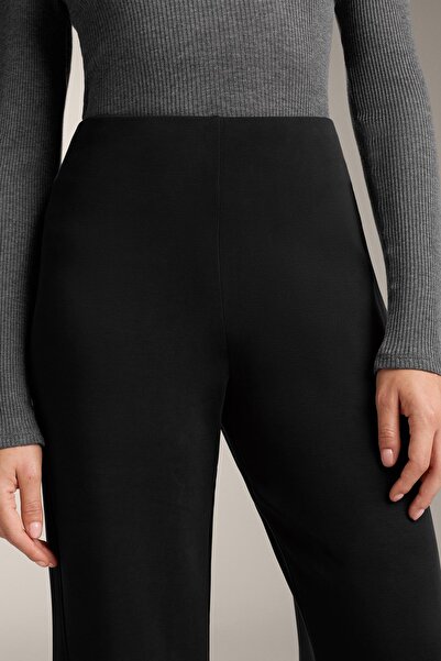 Oysho Super high-rise flare trousers with brushed modal