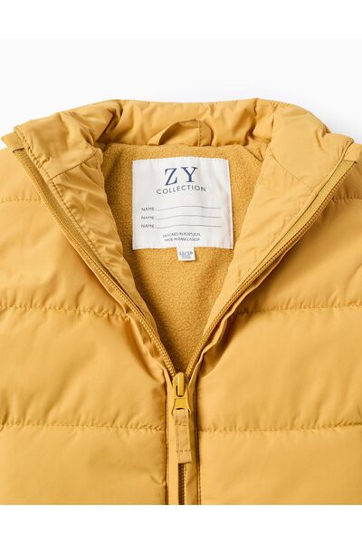 Ziddy Padded Gilet with Polar Lining for Baby Boys, Yellow