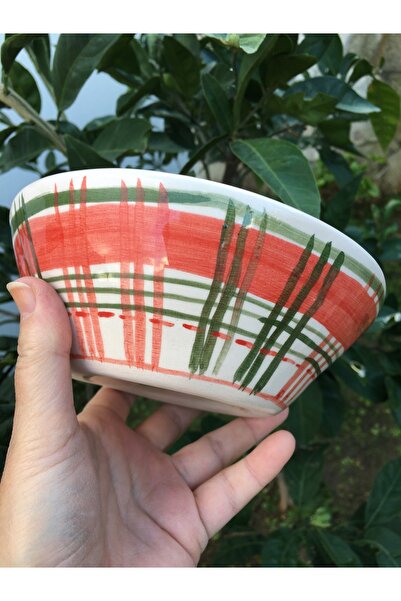 seramikanaz Handmade Ceramic Christmas Themed Healthy Snack Bowl