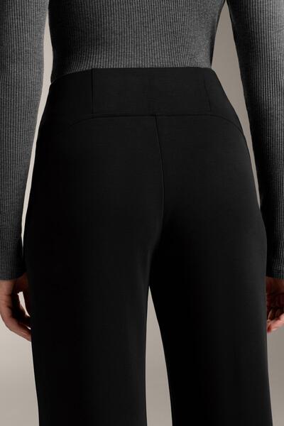 Oysho Super high-rise flare trousers with brushed modal