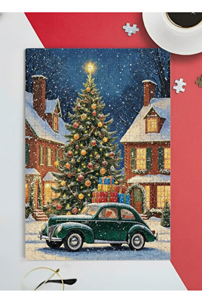 PRİNTOPİA DESİGN Büyüleyici Yılbaşı Merry Christmas Temalı 99 Parça Puzzle Yap-Boz Hediyelik Eşya