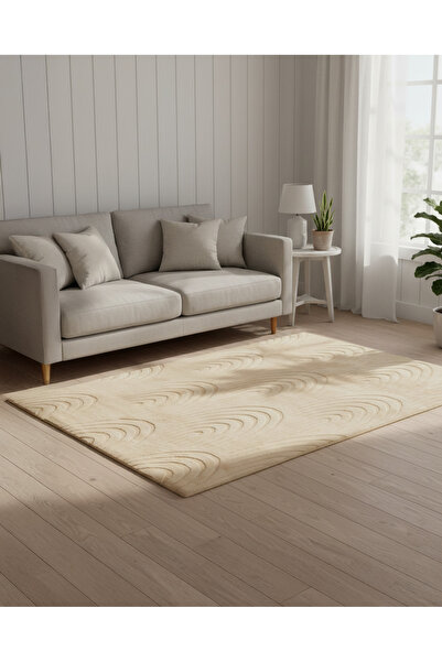 REDTAG Beige Jacquard Area Rug