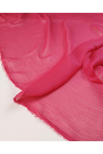 Kumaş Parça Шифон кольору фуксії (ширина 145 см x довжина 300 см)