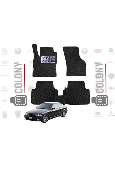 COLONY Bmw E36 Uyumlu 1.Kalite Hücreli Premium Eva Paspas Seti Tam Set Paspas