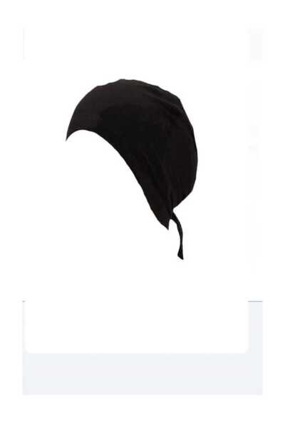 LİA Underwear Stitched Tie-Back Bonnet Solid Color Combed Cotton Bonnet Single