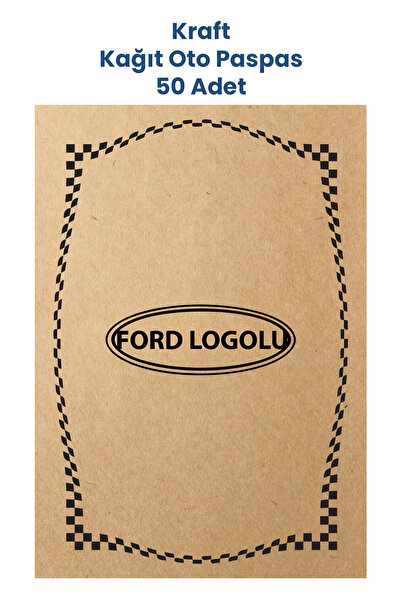 BALKAN AMBALAJ Kraft 120gr Ford Uyumlu Oto Paspas Kağıdı 50 Adet - 35x50cm - ...