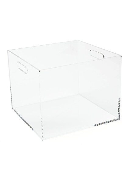 Generic Russell + Hazel Clear Acrylic File Box, 32.39 x 31.12 x 25.4 cm (55712)