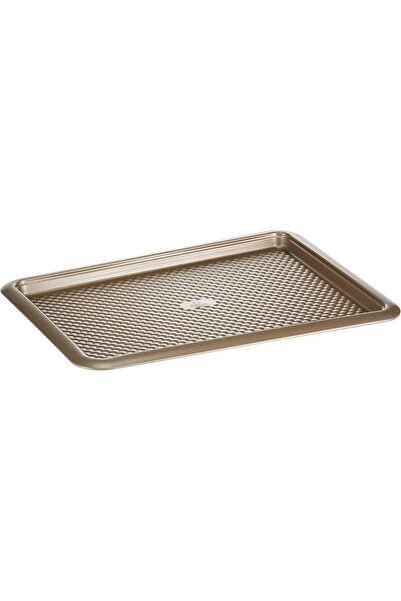 Generic Benguin Cookie Tray with Wire Rack, Gold, 46.5 × 32.8 × 2 cm (0.5 mm) - Model D321O5