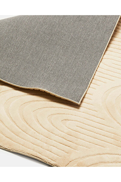 REDTAG Beige Jacquard Area Rug