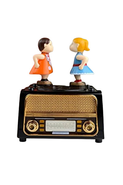 Genel Markalar Nostaljik Radyo Tasarımlı Dans Eden Figürlü Müzik Kutusu – Dek...