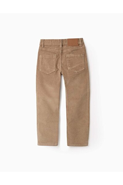 Ziddy Corduroy trousers 'slim fit' for boys, dark beige