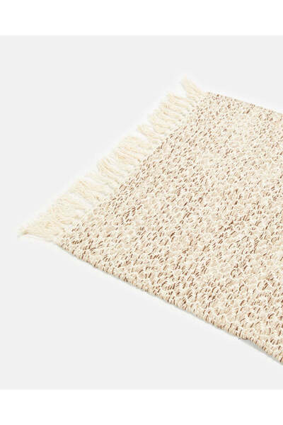 REDTAG Beige Woven Dhurrie