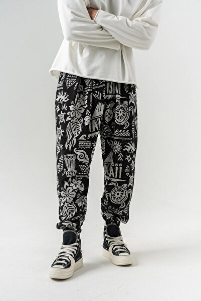 go gang own Гавайські штани з еластичною талією та штанинами