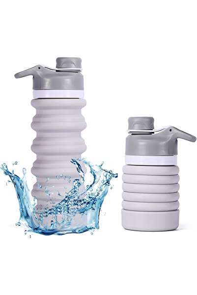 OEM Sticlă de apă din silicon, reutilizabilă, portabilă, pliabilă, fără BPA, ...