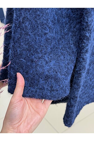 MİHRA STORE Allison 3 Gold Buttoned Jacket-ZN4219 Σκούρο μπλε