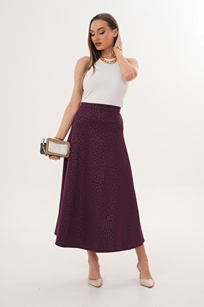 miss ledonna تنورة نسائية منقوشة بنمط سكوبا