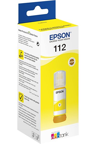 EPSON EcoTank 112 Yellow Dye Ink Bottle
