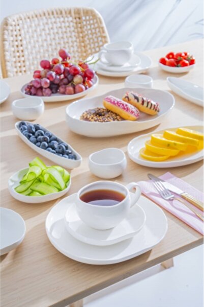 ACAR Planet 6 Kişilik 33 Parça Porselen Kahvaltı Takımı
