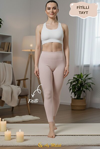 AYMELEK Women's Leggings High Waist Tummy Control No Show Seasonal Ribbed Leggings