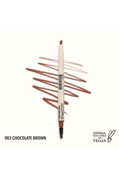 MOİRA قلم حواجب بزاوية (003، بني شوكولاتة)