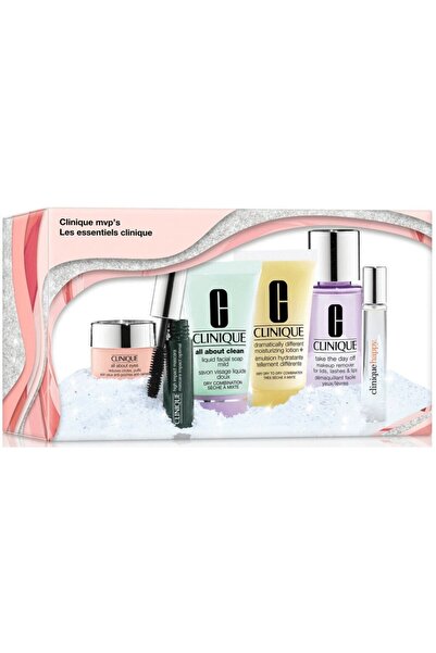 Clinique مجموعة MVPs للعناية بالبشرة والمكياج الصغيرة