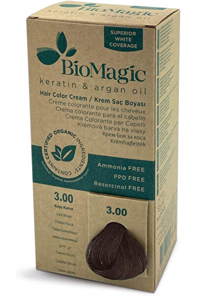 BIOMAGIC Keratin & Argan oil Hair Color - 3.00 Dark Brown