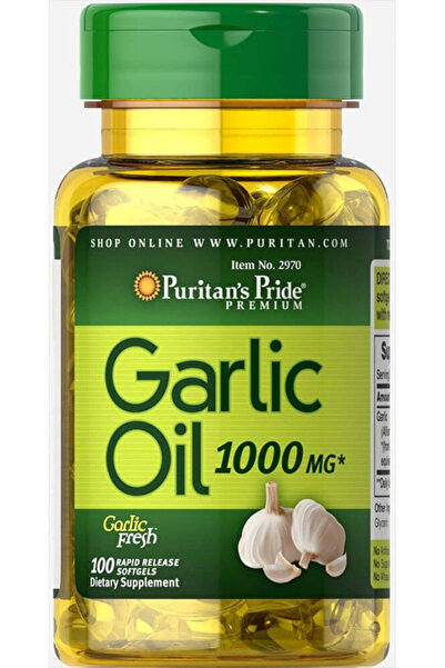 Puritan's Pride Garlic Oil 1000 Mg (100 Rapid Release Softgels)