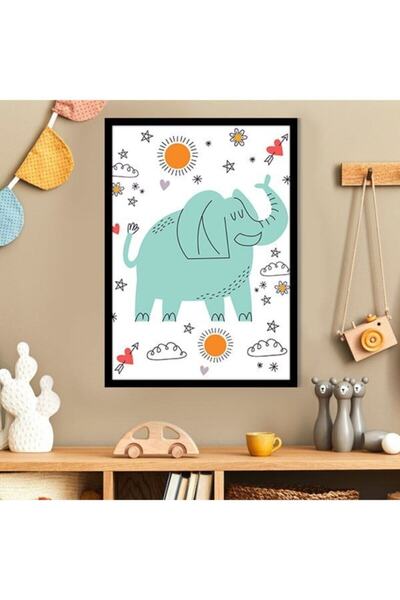 Araste Dekorasyon Elephant 2 Frame and Poster - Ha1082