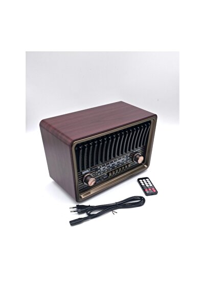 Rovolt Classic Vintage Radio 8075BT with Bluetooth, MP3, USB, Remote & Rechargeable Battery
