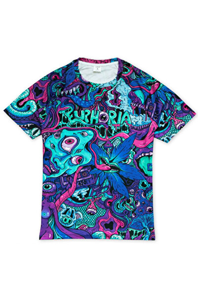 euphoria Tricou Psychedelic Explosion of Colors & Madness XL