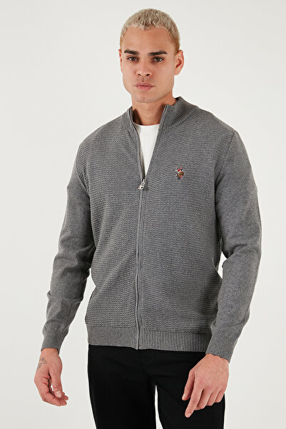 U.S. Polo Assn. U.S. Polo Cotton Slim Fit Logo Cardigan Men's Cardigan G081Sz0Th2227188