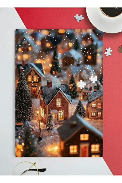 PRİNTOPİA DESİGN Yılbaşı Merry Christmas Temalı 99 Parça Puzzle Yap-Boz Hediyelik Eşya