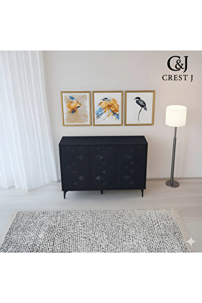 Crestj خزانة أحذية متعددة الأغراض للمدخل والممر بتصميم عصري 120-33-94