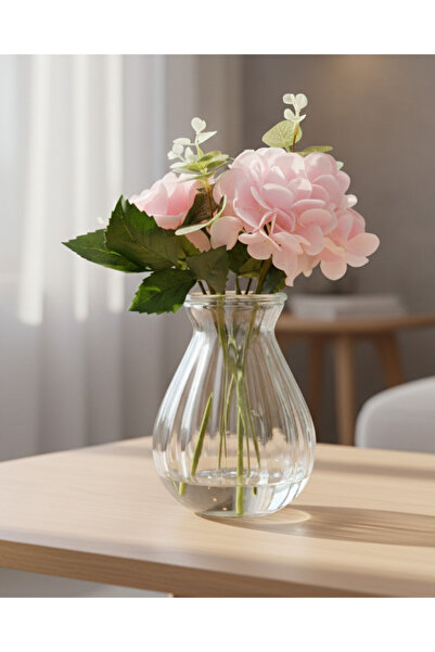 REDTAG Pink Flower Arrangement In Glass Vase