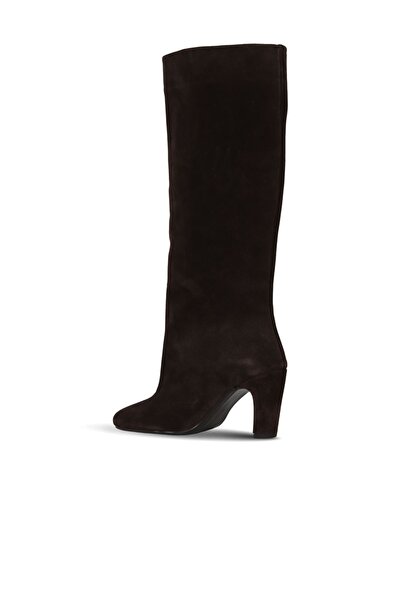 Bueno Shoes Brown Suede Women's Heeled Boots 39Wc2958