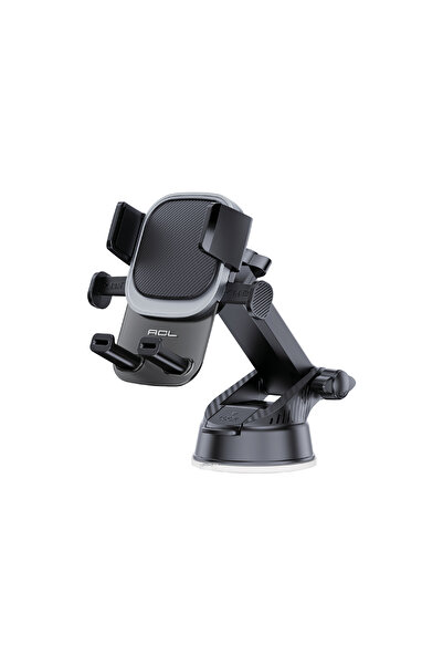 ACL T-128 Premium Safe-in Series™ Vantuzlu & Teleskopik Araç İçi Telefon Tutucu – Evrensel (53-96 mm